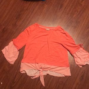 Southern preppy peach shirt